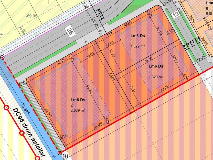 Terenuri Mosnita | servicii+6apartamente, la asfalt - toate utilitatile