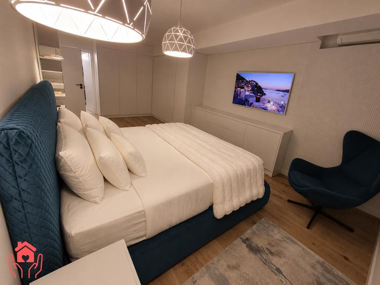 BANEASA (Dobrogeanu Gherea)-3 camere mobilat luxury, bloc boutique, 2 parcari!