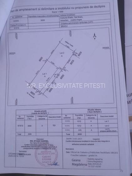 Teren intravilan Bradu 1312 mp 2 deschideri - 3