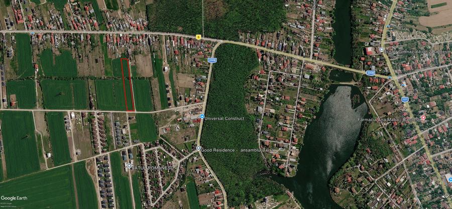Balotești-Dumbrăveni teren 7.600 mp | utilități | POT 30% | CUT 0,9 | P+2