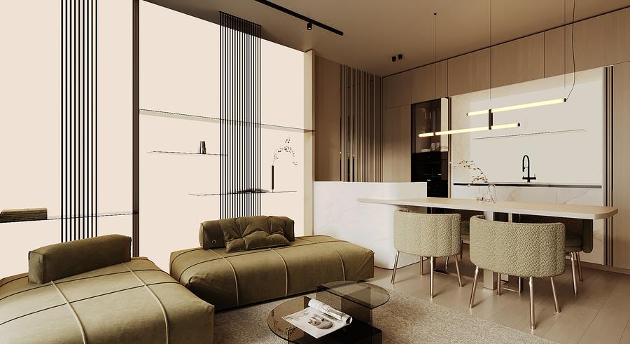 Apartament cu 2 camere + birou in ansamblu rezidential nou