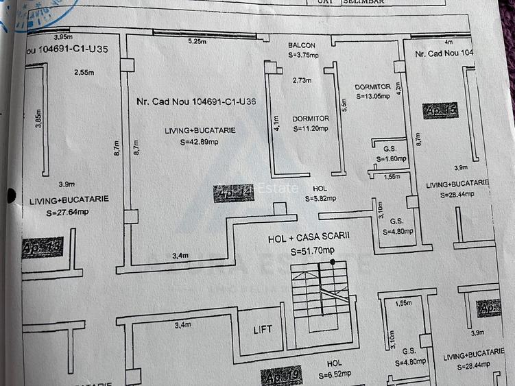 Apartament cu 3 camere 2 dormitoare 80 mp utili etaj 1 Doamna Stanca - 14
