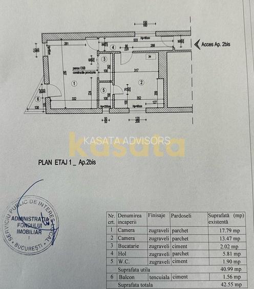2 camere I Lipscani I etaj 1 I 43 mp I renovat I mobilat si utilat - 11