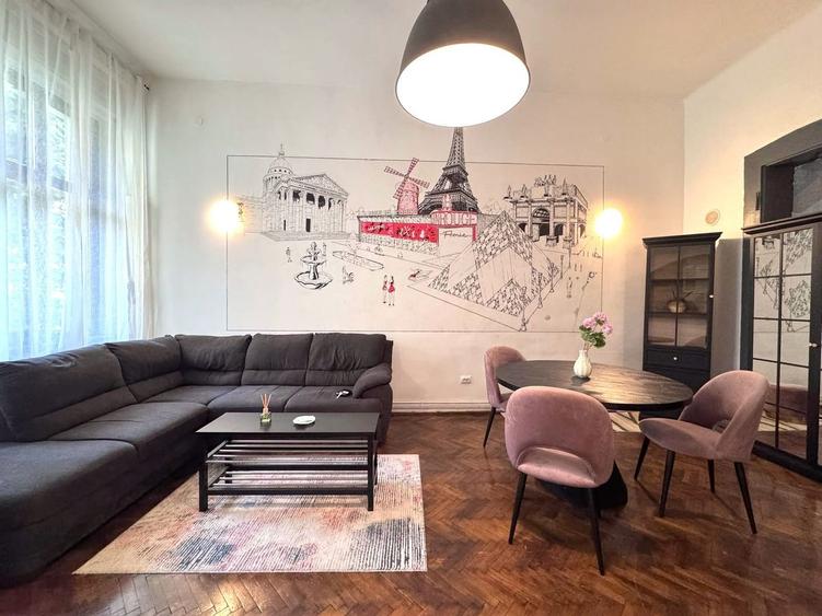 Apartament 2 camere 70 mp, cladire istorica, str Gh Sincai - Central