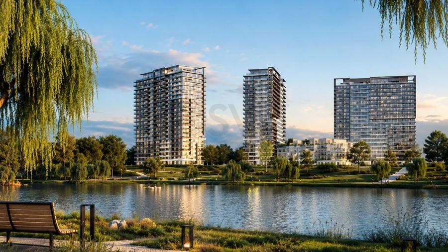 REA1024965 Apartament 2 Camere I Lake view I Fabrica de Glucoza