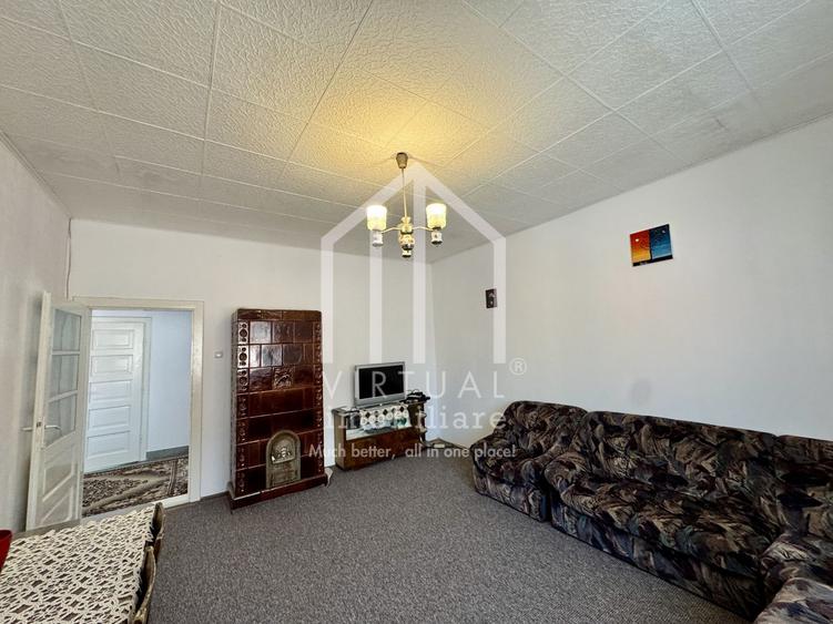 Casa singur in curte, 4 camere, 106mp utili + balcon, spatiu comercial