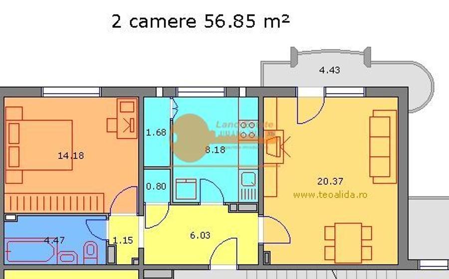 Apartament cu 2 camere in zona Petre Ispirecu-Sebastian