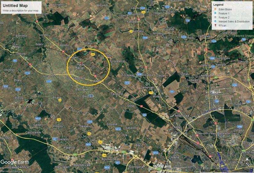 Teren 9884 mp intravilan Racari - Dambovita