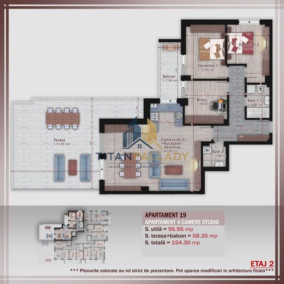 4 Camere154 Mp Terasa,Stil Boutique,1/2 Parcare, Metrou Nicolae Teclu