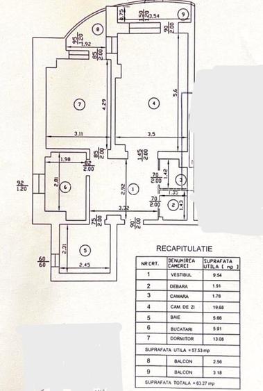 Vânzare Apartament 2 Camere Decomandat Unirii- Octavian Goga Bloc Monolit 2000 - 4