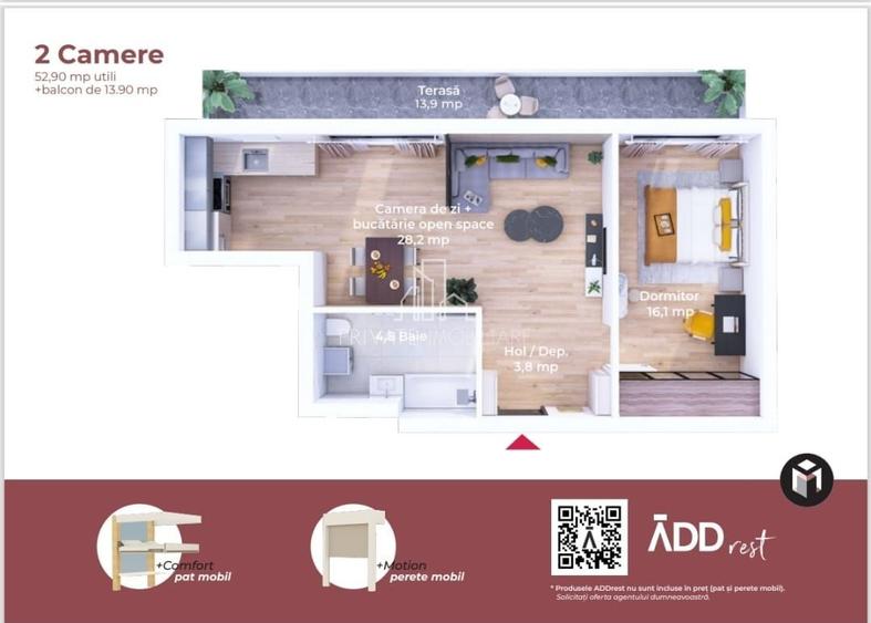 Apartament 2 camere, Maurer, Sighisoara