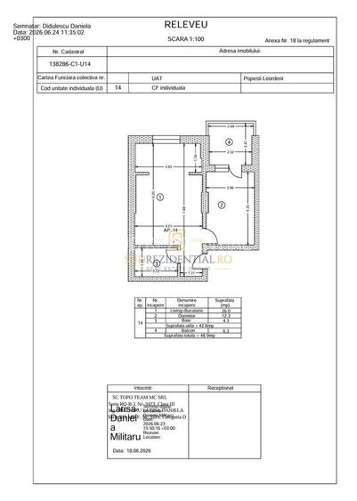Apartament 2 camere de vanzare, tip studio, Pasarela metrou Berceni - 8
