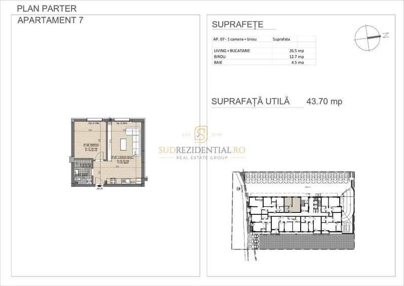 Studio modern de vanzare, 2 camere, zona Grand Arena Mall, Sector 4 - 1