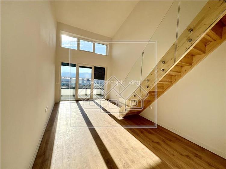 Penthouse 2 camere, bucatarie separata,balcon - mobilat si utilat - 15