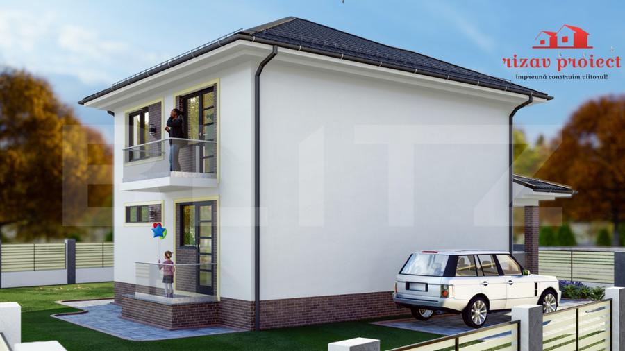 Casă cu 3 dormitoare, teren 500 mp, ideală pentru familie