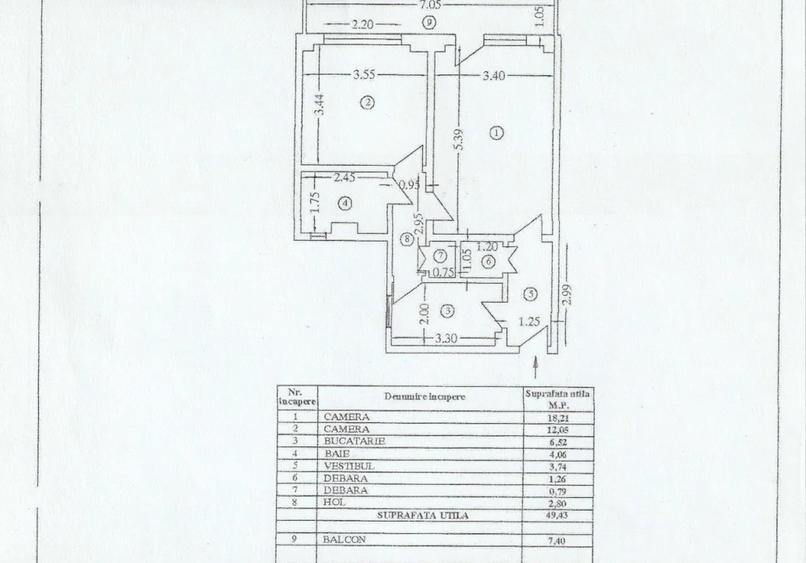 Apartament 2 camere decomandate | 57 mp | Etaj 2/10 | Vizavi de metrou Lujerului