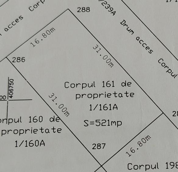 Teren extravilan 521 mp ADRILEX