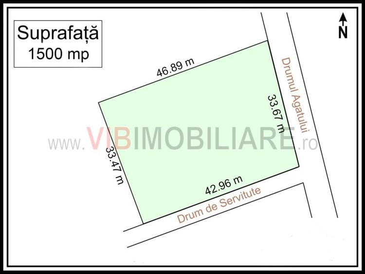 Baneasa - Drumul Agatului, teren intravilan, suprafata 1.700 mp