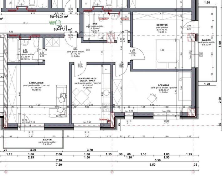 Apartament 3 camere, bloc nou 2021, garaj subteran – Chinteni