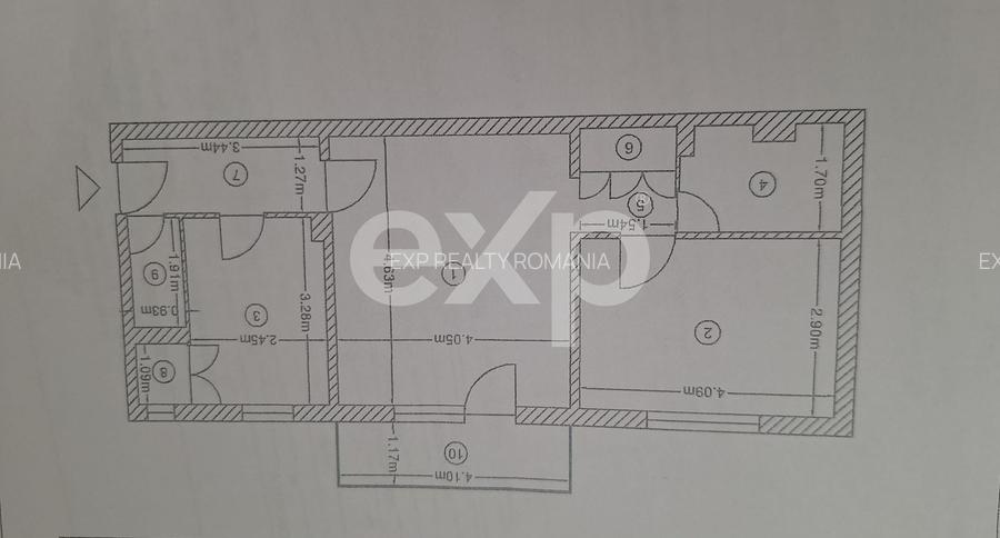 Apartament 2 camere spațios Prundu, 57,2 mp, etaj intermediar, renovabil - 6