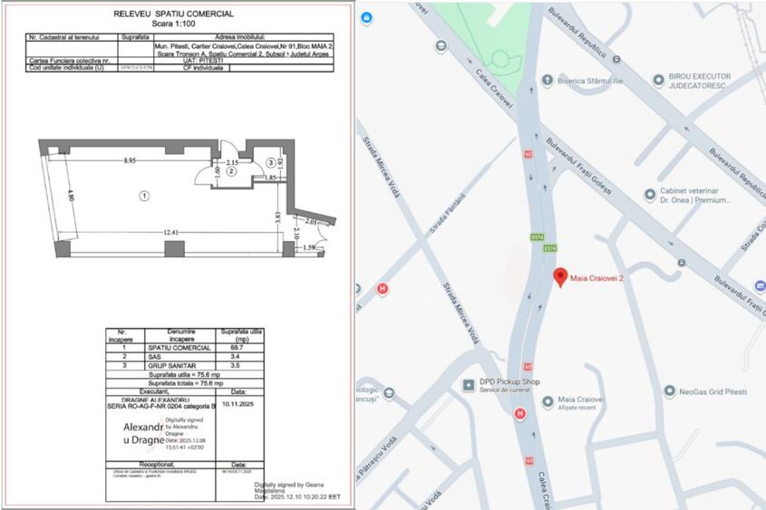 Spatiu Comercial de vanzare | Pitesti, Central | Birouri | Cabinet Medical | Sho