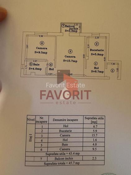 2 camere | etaj 1 | mobilat si utilat | zona excelenta | - 11