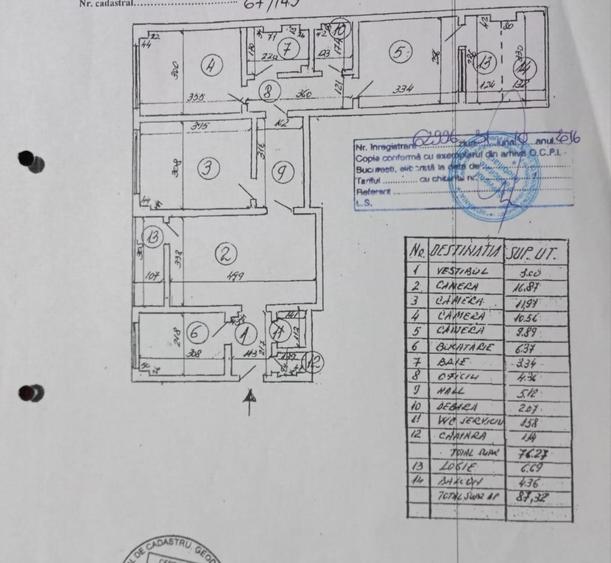 Apartament 4 camere de vanzare Iuliu Maniu (Bloc Anvelopat /Etaj 1/10 )