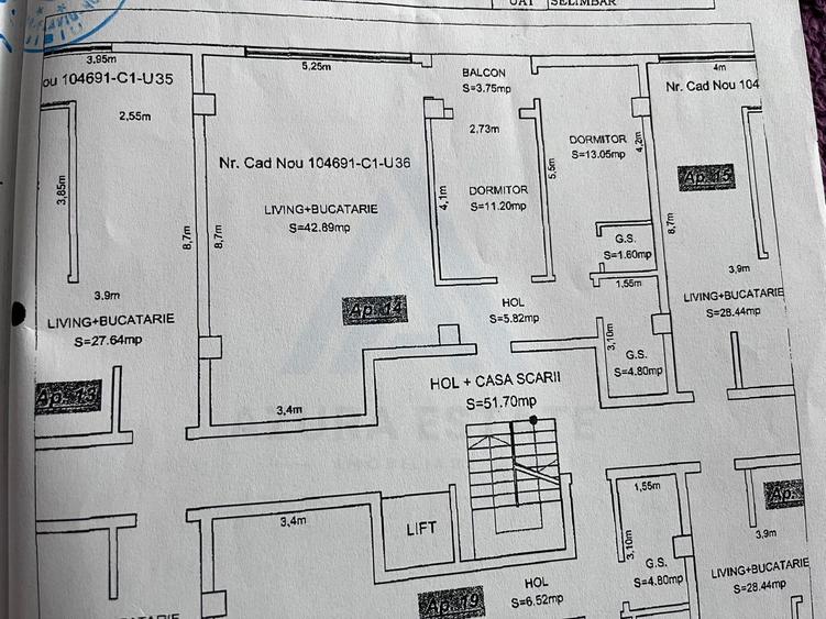 Apartament cu 3 camere 2 dormitoare 80 mp utili etaj 1 Doamna Stanca