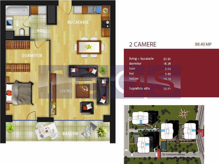 INCHIRIERE APARTAMENT INCITY COMPLEX 2 CAMERE 74MP DRISTOR ALBA IULIA VITAN