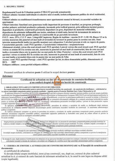 Teren intravilan , PUZ , locuinte colective ( D+P+3E+M ) - 16.270 mp - Pacurari