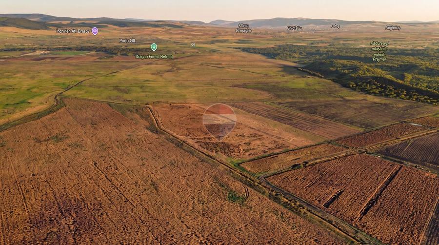Teren extravilan 44.000 mp (4,4 ha) | Hărman | Comision 0%