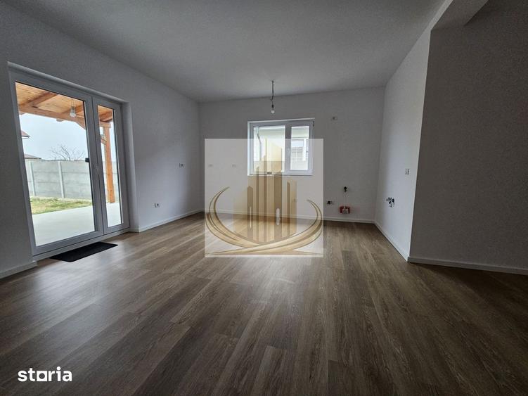 1/2 duplex nou, 3 camere 2 băi, Mănăstirea Șag 91mp pe parter