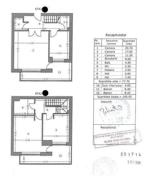 3 camere DUPLEX + LOC DE PARCARE +BOXA || TEI - 1