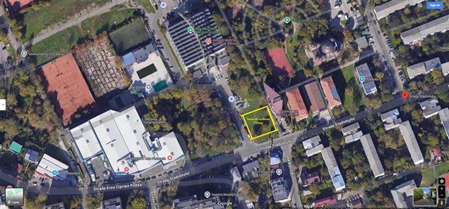 Teren de inchiriat - str. Stadionului - 753mp