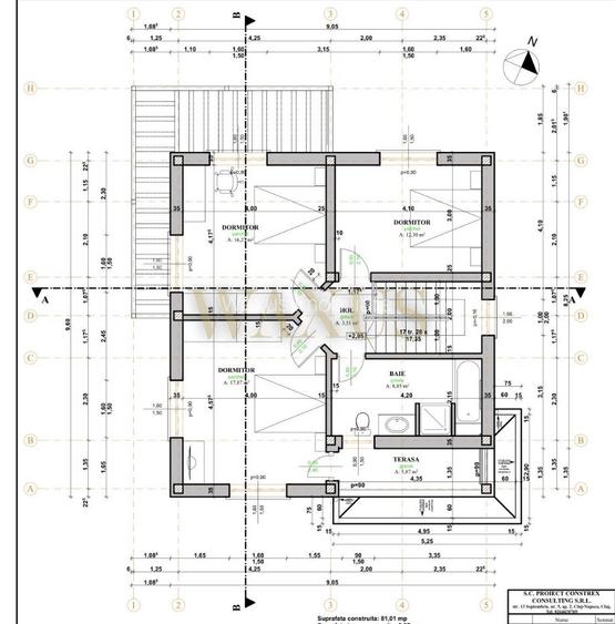 Casă individuală de vânzare în Dezmir - SU 120MP I ST 400MP I 4 Camere - 4
