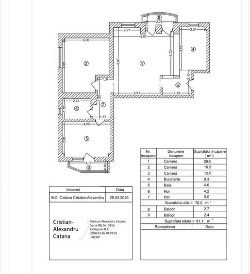 3 CAMERE ‖  MATEI BASARAB ‖ BLOC REABILITAT ‖ - 1