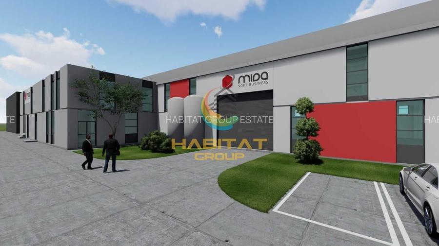 Hală industrială cu poduri rulante și putere 1,8 MW – 2400 mp | Popești-Leordeni - 2