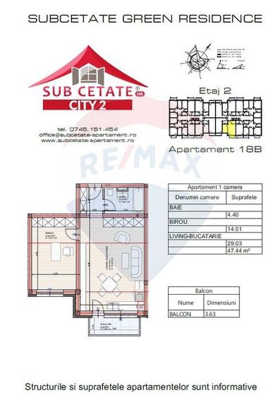 Apartament tip studio de vânzare în Sânpetru, Subcetate, intabulat