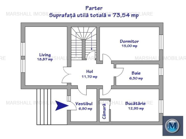Vila cu 5 camere de vanzare, zona Transilvaniei, 168 mp #16552
