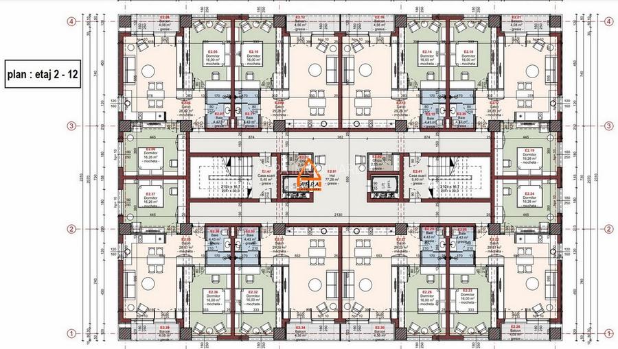 Teren - 2650 mp - Apart Hotel ( 2S+P+M+11 E )  A C -  T Vladimirescu - 5