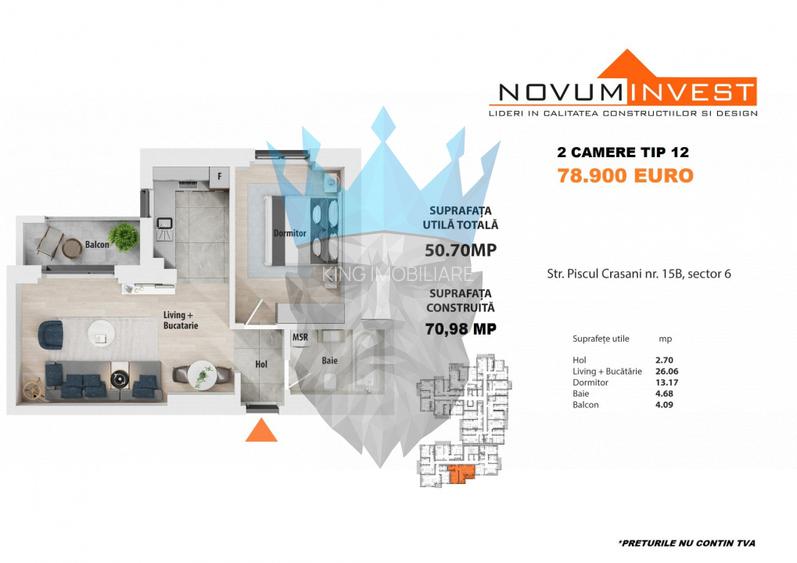 Apartament 2 Camere Militari Bucuresti - 16