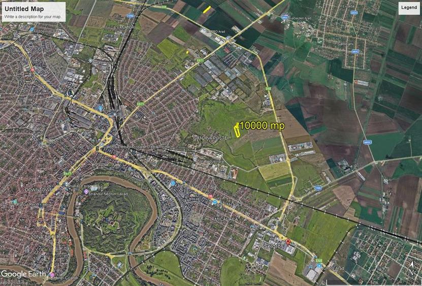 Teren  de 10.000 mp in zona Gradina Postei
