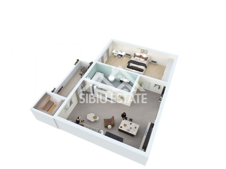 Apartament 2 camere, 39,60 mp – Zona Lacul lui Binder