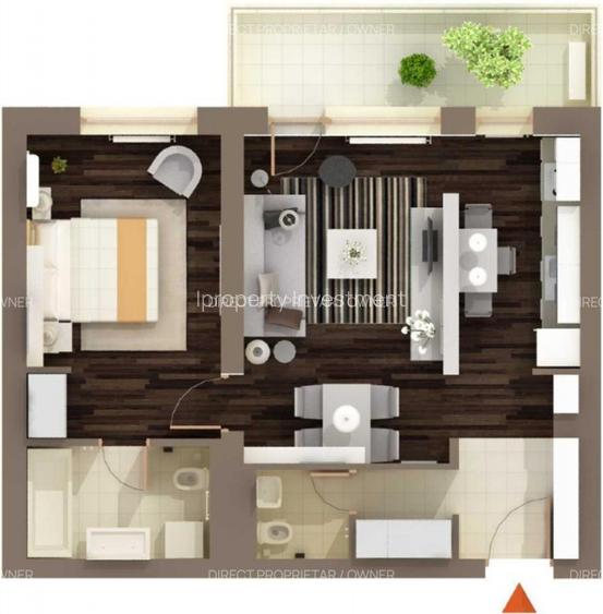Baneasa | 2 Camere | Centrala Proprie | Balcon | AC - 7