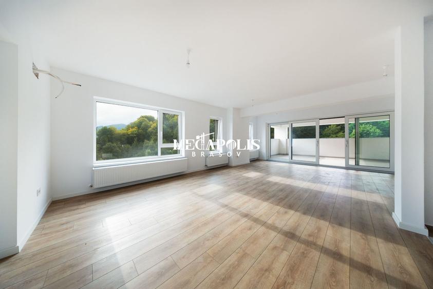 Penthouse 4 camere, 2 terase, panoramă munți și Tâmpa