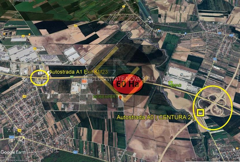 Autostrada A1 km23 acces A0 teren 10 HA -75 HA Logistic MOBEXPERT utilitati - 11
