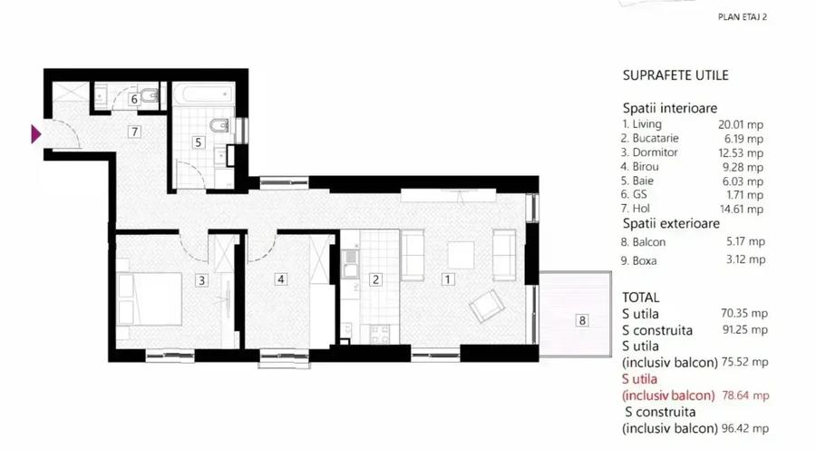 Apartament Lux 3 Camere Eminescu I Boxa Inclusa - 10