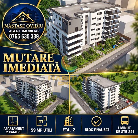 Apartament 2 camere decomandat Bloc finalizat Mutare imediată!