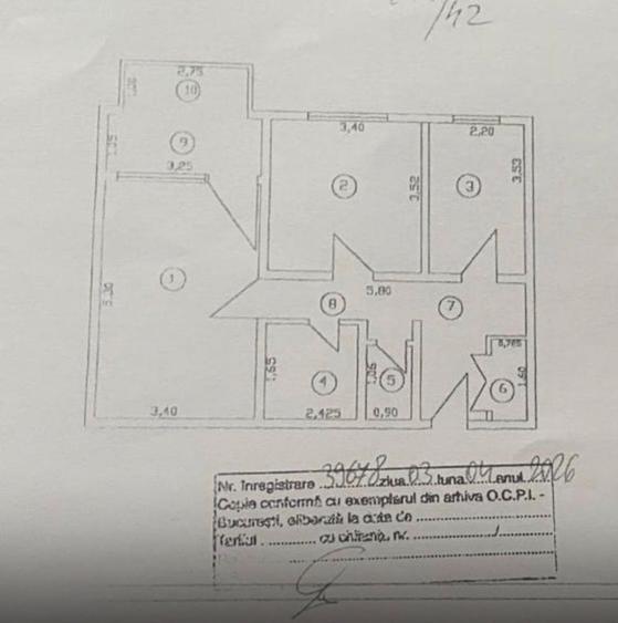 Apartament 2 camere Titan, 57mp, 5 min metrou