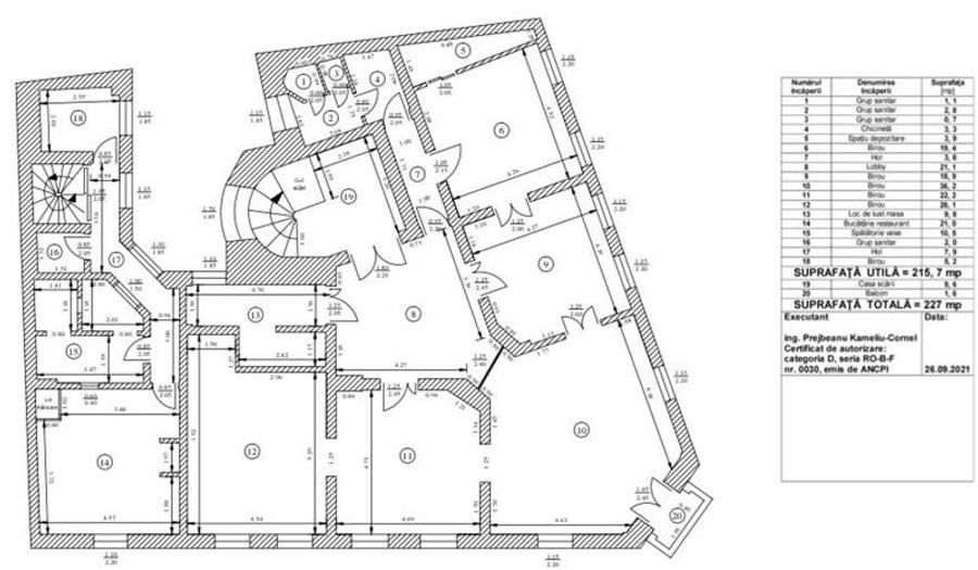Universitate, spatiu comercial 945 mp